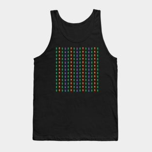 Colorful fir trees pattern, version two Tank Top